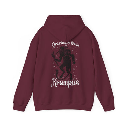 Greetings From Krampus | Ugly Christmas Sweater | Unisex Hoodie | Horror