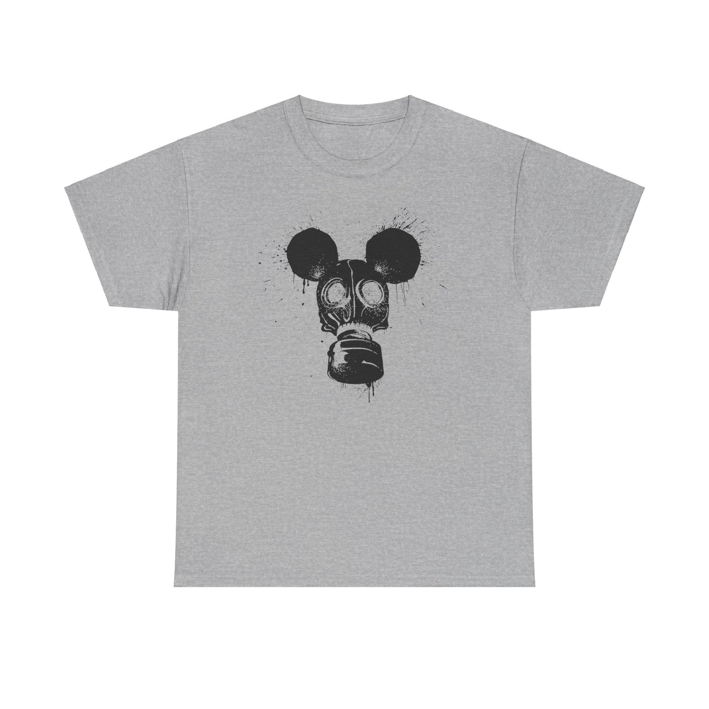 Gas Mask Mouse | Unisex | Heavy Cotton | T-Shirt | Apocalypse | Nuclear Fallout