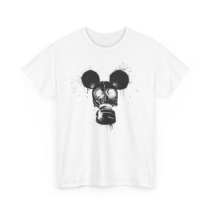 Gas Mask Mouse | Unisex | Heavy Cotton | T-Shirt | Apocalypse | Nuclear Fallout