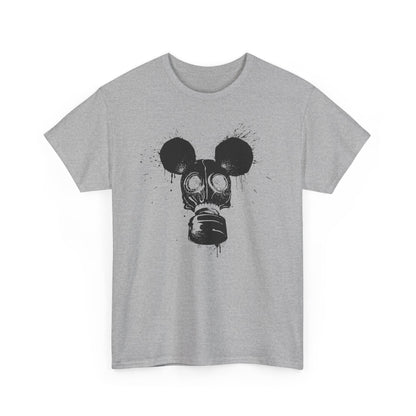 Gas Mask Mouse | Unisex | Heavy Cotton | T-Shirt | Apocalypse | Nuclear Fallout