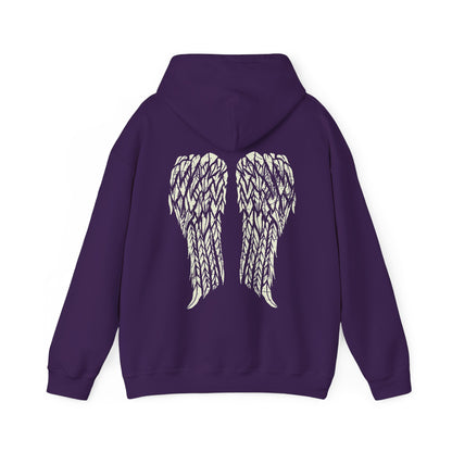 Gothic Angel Wings | Unisex | Heavy Blend | Hoodie | Biker Wings | Gothic Angel | Gift