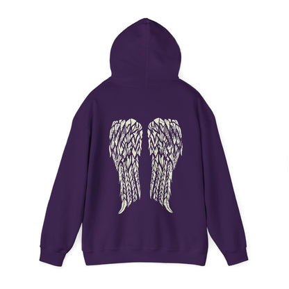 Gothic Angel Wings | Unisex | Heavy Blend | Hoodie | Biker Wings | Gothic Angel | Gift