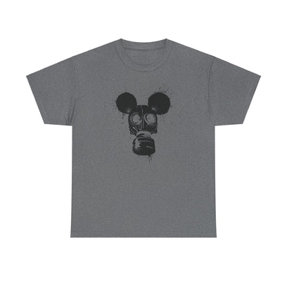 Gas Mask Mouse | Unisex | Heavy Cotton | T-Shirt | Apocalypse | Nuclear Fallout