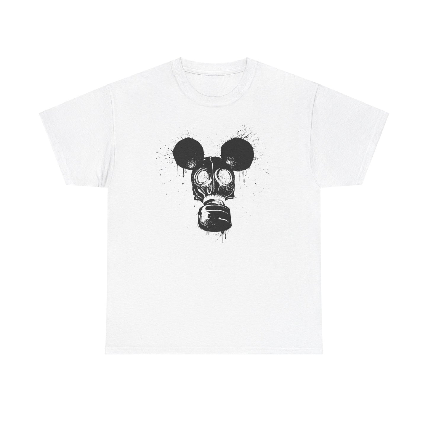 Gas Mask Mouse | Unisex | Heavy Cotton | T-Shirt | Apocalypse | Nuclear Fallout