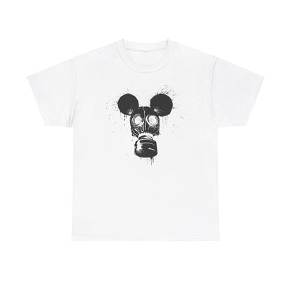 Gas Mask Mouse | Unisex | Heavy Cotton | T-Shirt | Apocalypse | Nuclear Fallout