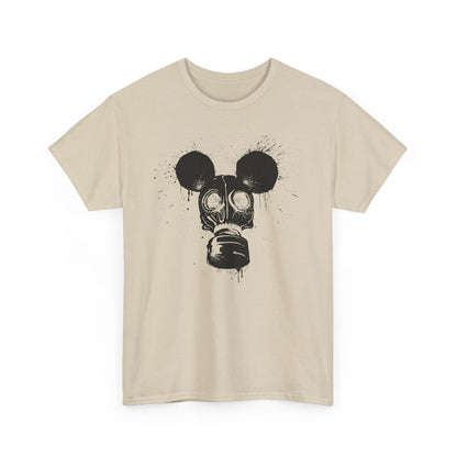 Gas Mask Mouse | Unisex | Heavy Cotton | T-Shirt | Apocalypse | Nuclear Fallout