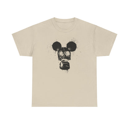 Gas Mask Mouse | Unisex | Heavy Cotton | T-Shirt | Apocalypse | Nuclear Fallout