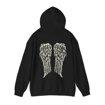 Gothic Angel Wings | Unisex | Heavy Blend | Hoodie | Biker Wings | Gothic Angel | Gift