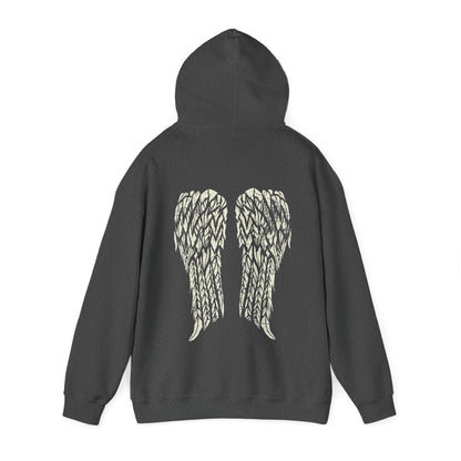 Gothic Angel Wings | Unisex | Heavy Blend | Hoodie | Biker Wings | Gothic Angel | Gift