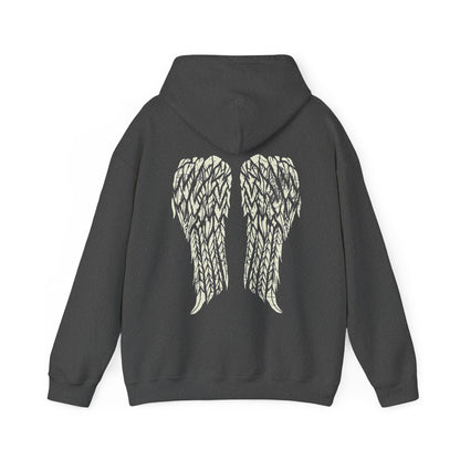 Gothic Angel Wings | Unisex | Heavy Blend | Hoodie | Biker Wings | Gothic Angel | Gift