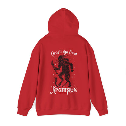 Greetings From Krampus | Ugly Christmas Sweater | Unisex Hoodie | Horror