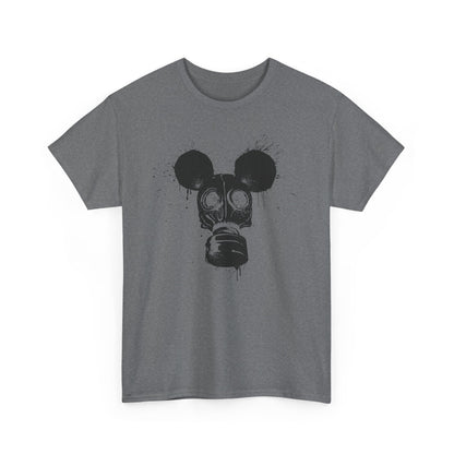 Gas Mask Mouse | Unisex | Heavy Cotton | T-Shirt | Apocalypse | Nuclear Fallout