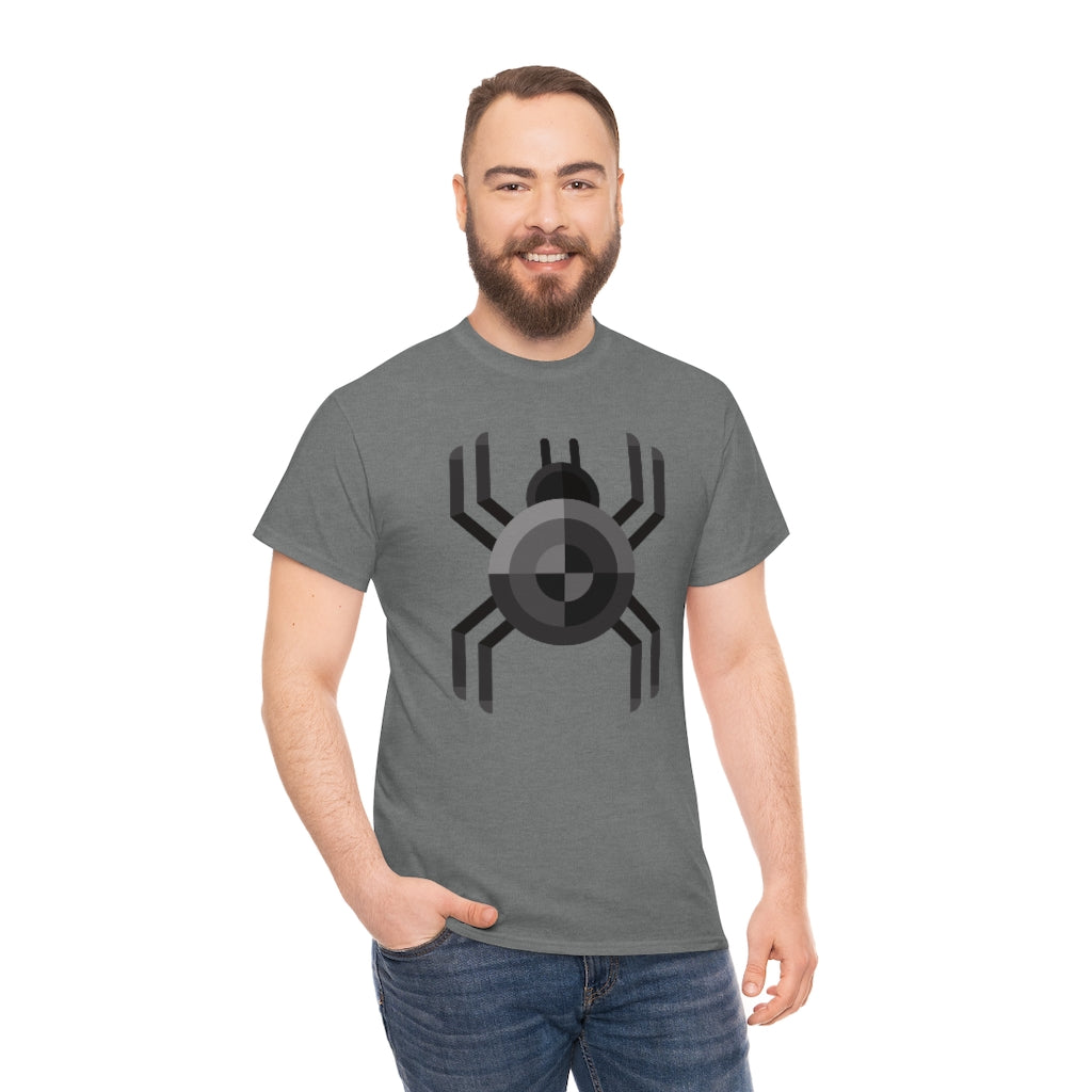 Black Spider | Unisex | Heavy Cotton | T-Shirt | Geometric | Arachnid