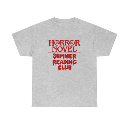 Horror Novel Summer Reading Club | Unisex | Heavy Cotton | T-Shirt | Book Worm | Horror Fan