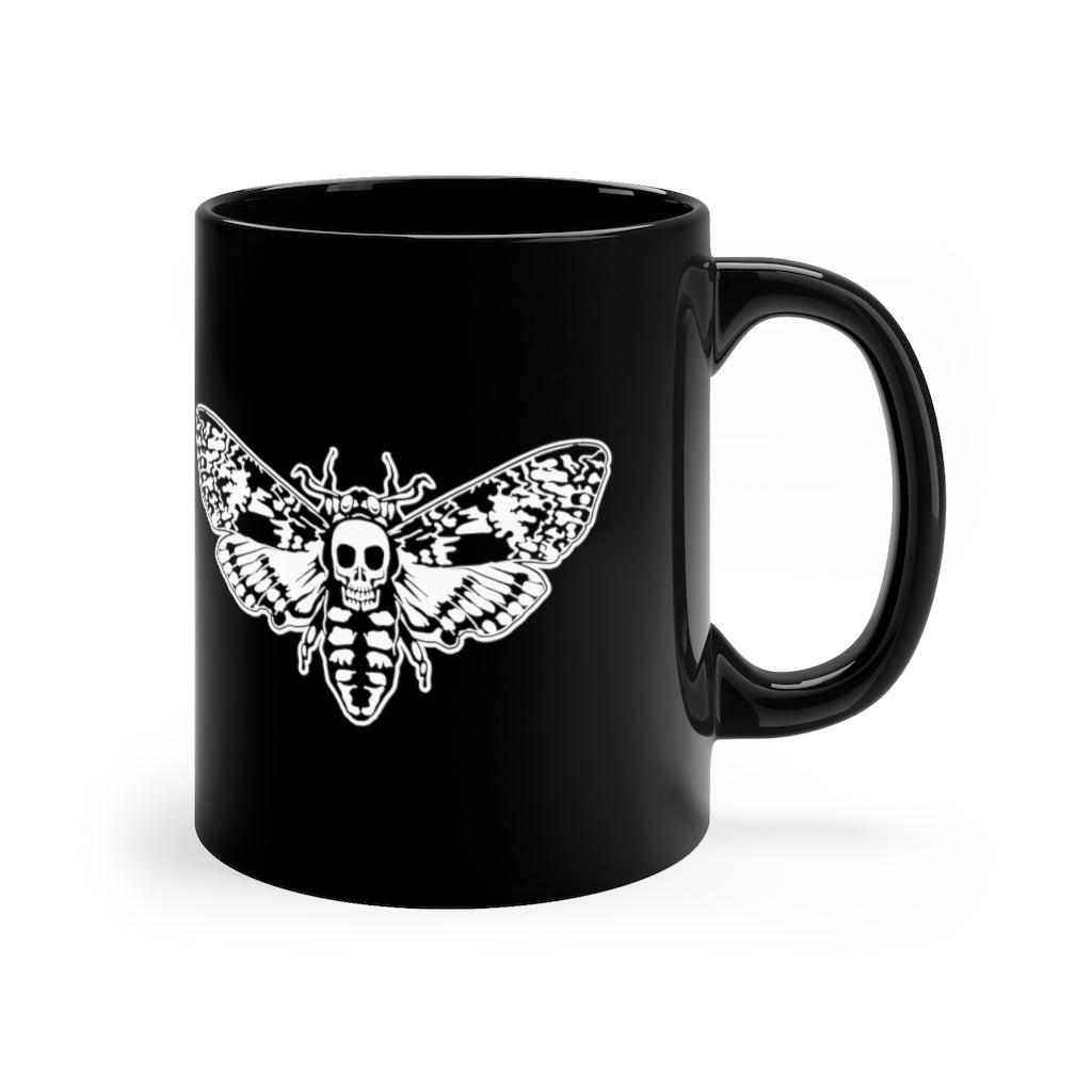 Death's Head Moth | Mug | Ceramic | 11 oz | Skull | Horror | Hannibal | Movie