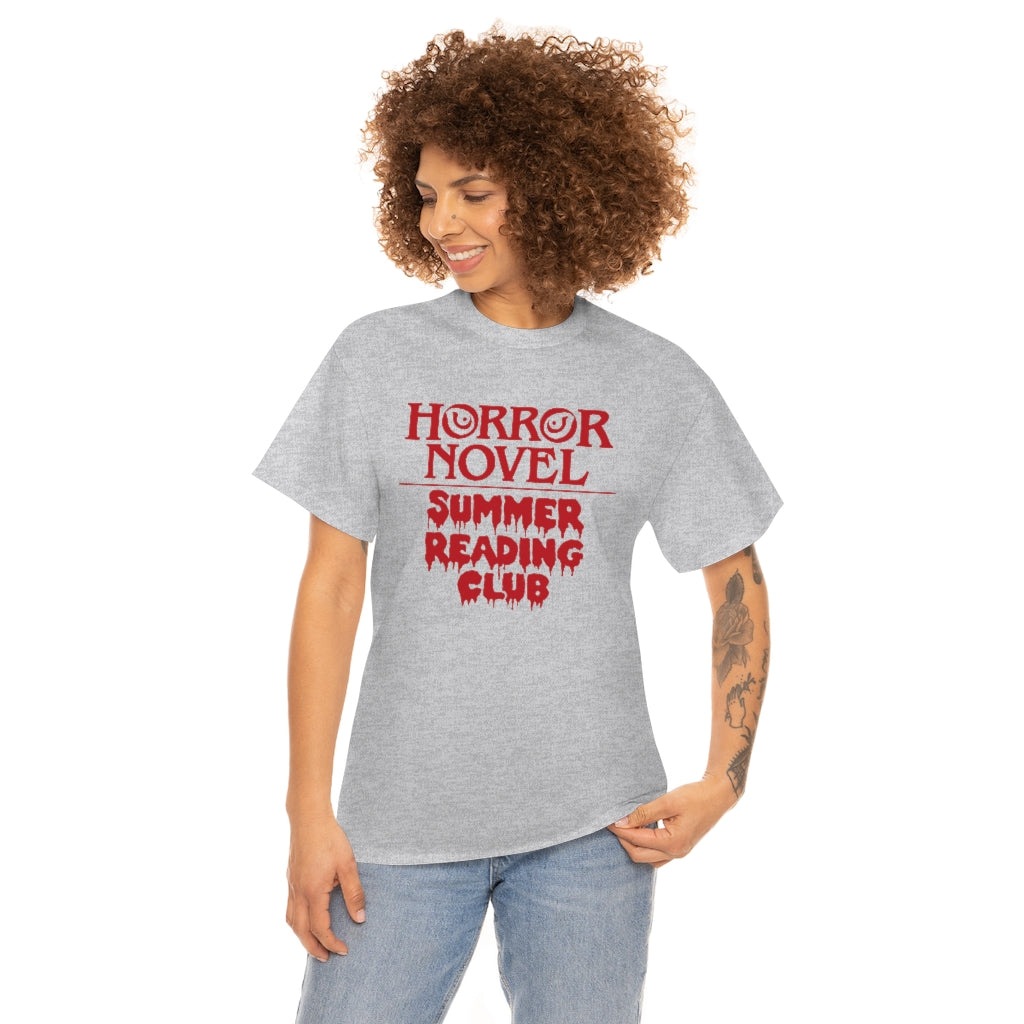 Horror Novel Summer Reading Club | Unisex | Heavy Cotton | T-Shirt | Book Worm | Horror Fan