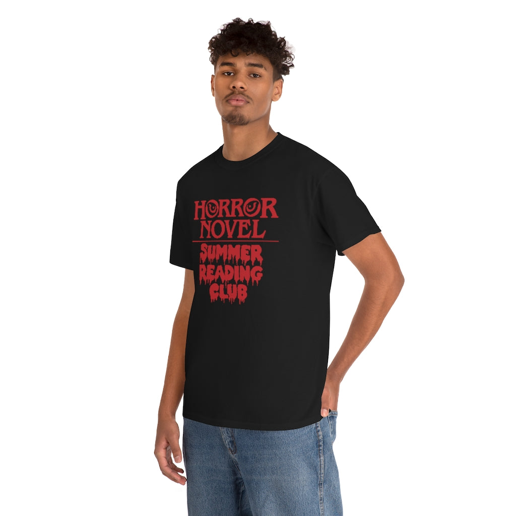 Horror Novel Summer Reading Club | Unisex | Heavy Cotton | T-Shirt | Book Worm | Horror Fan