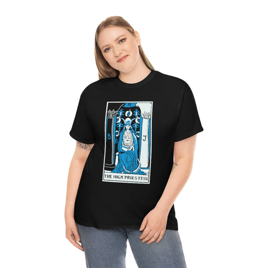 High Priestess | Unisex | Heavy Cotton | T-Shirt | Tarot Card | Fortune Reading | Black Magic