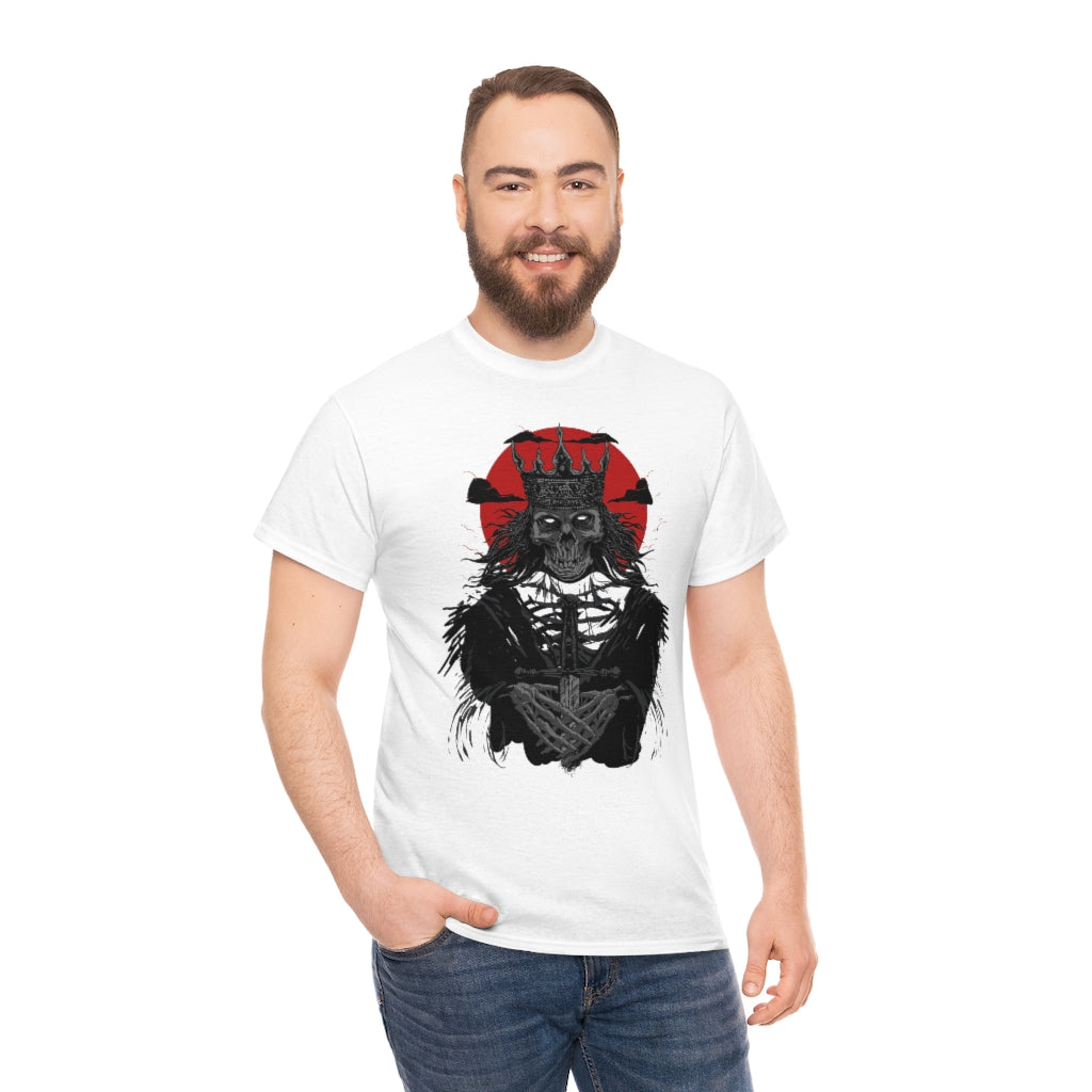 Corpse Skull King | Unisex | Heavy Cotton | T-Shirt | Evil | Scary | Skeleton