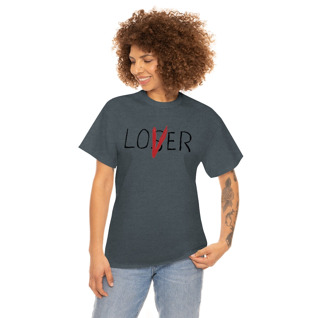 Loser Lover | Unisex | Heavy Cotton | T-Shirt | Horror | Pennywise | Literature | Movie