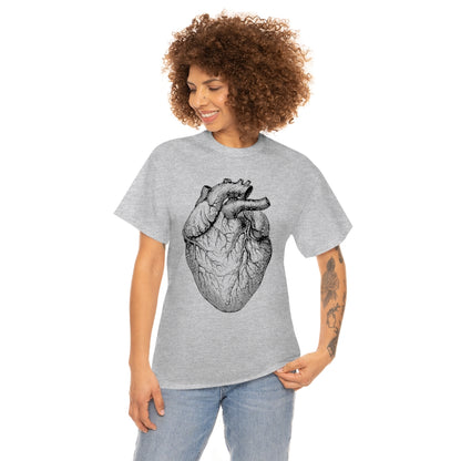 Human Heart | Unisex | Heavy Cotton | T-Shirt | Love | Valentine | Heart | Anatomy | Romance | Love