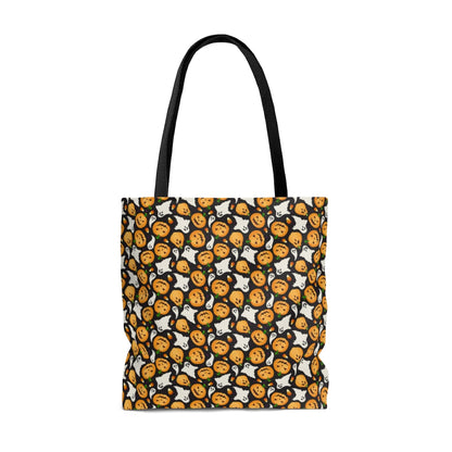 Cute Halloween Ghosts And Pumpkins Pattern  - Tote Bag