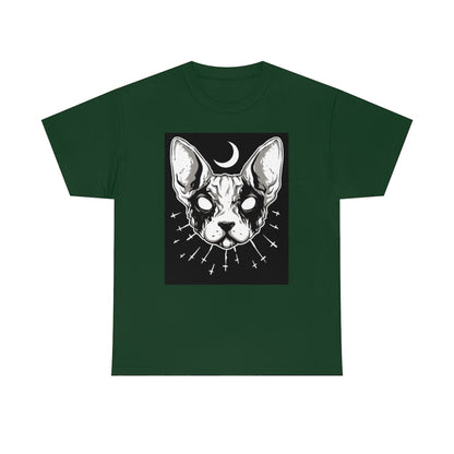 Occult Cat | Unisex | Heavy Cotton | T-Shirt | Halloween | Wiccan | Black Magic | Gothic