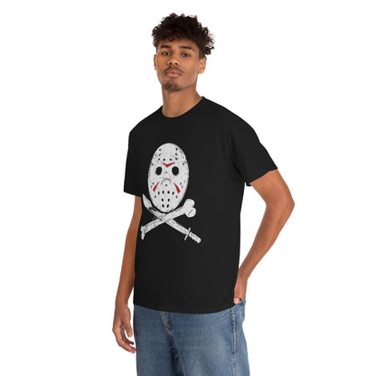 Hockey Mask | Unisex | Heavy Cotton | T-Shirt | Horror | Friday the 13th | Jason