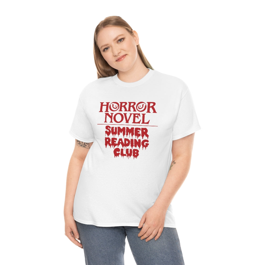 Horror Novel Summer Reading Club | Unisex | Heavy Cotton | T-Shirt | Book Worm | Horror Fan