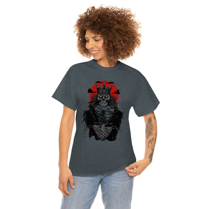 Corpse Skull King | Unisex | Heavy Cotton | T-Shirt | Evil | Scary | Skeleton