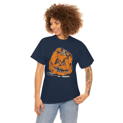 Rotten Pumpkin | Unisex | Heavy Cotton | T-Shirt | Halloween | Funny