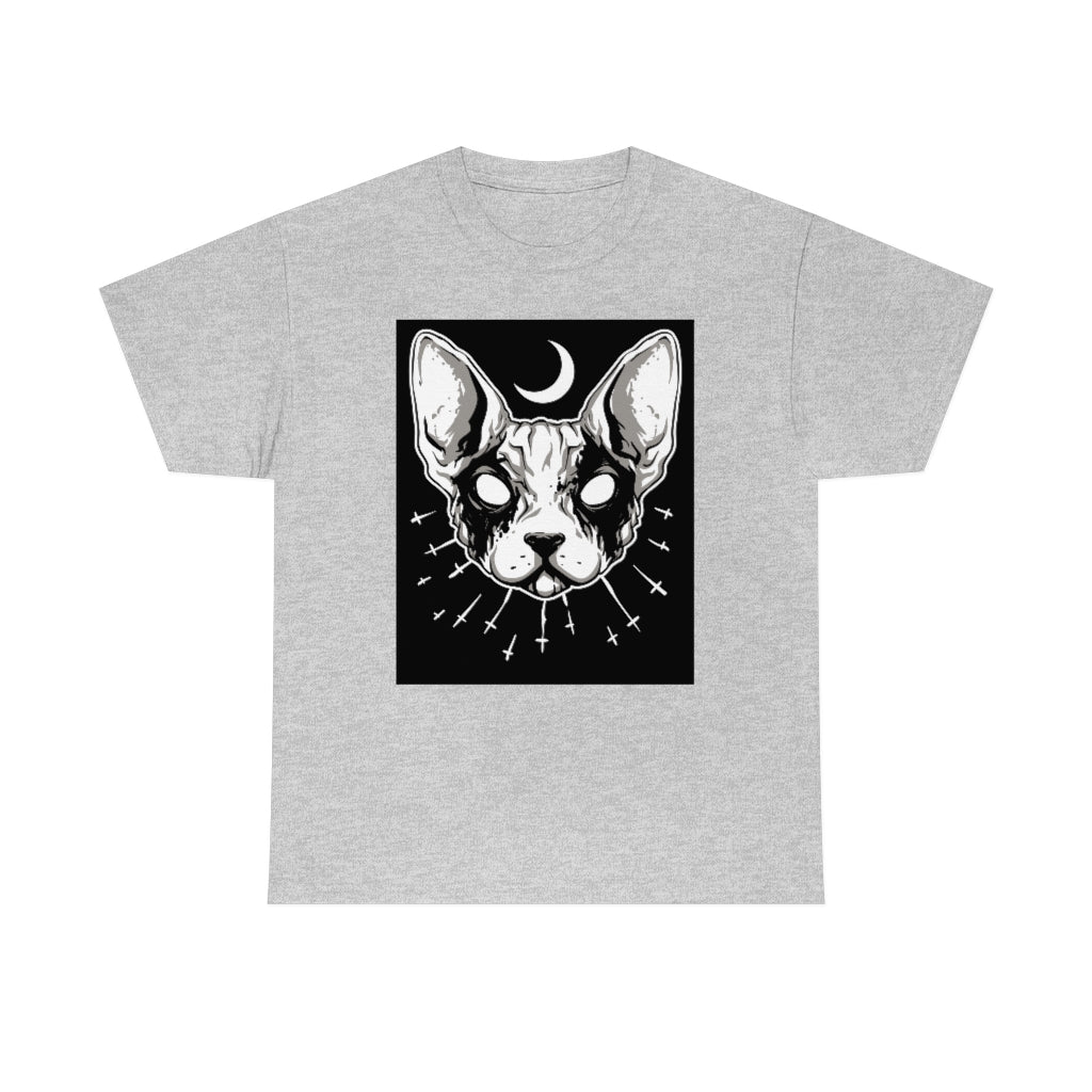 Occult Cat | Unisex | Heavy Cotton | T-Shirt | Halloween | Wiccan | Black Magic | Gothic