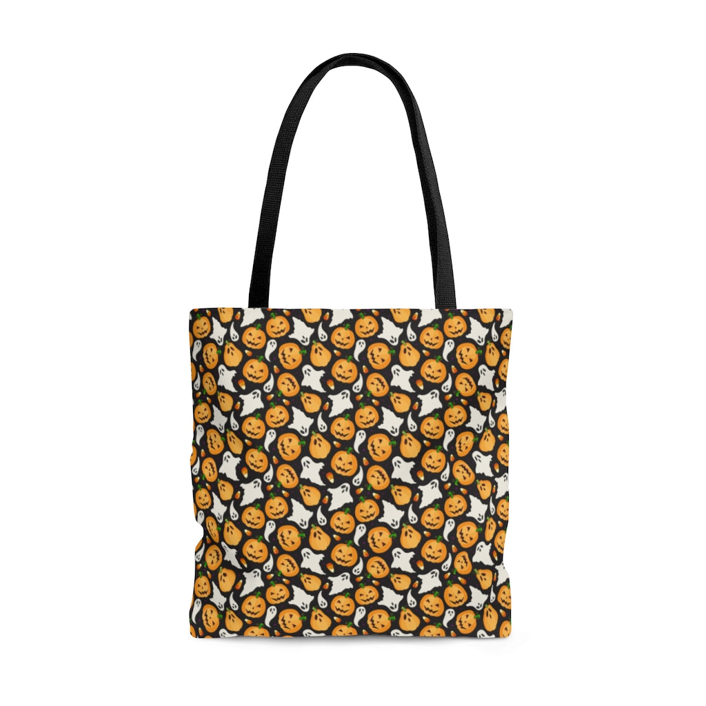 Cute Halloween Ghosts And Pumpkins Pattern  - Tote Bag