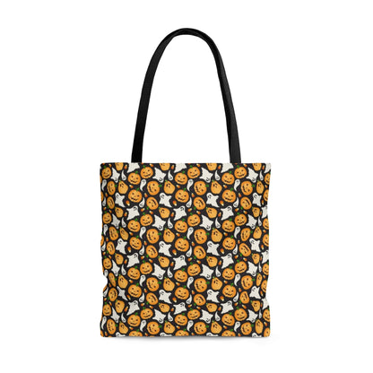 Cute Halloween Ghosts And Pumpkins Pattern  - Tote Bag