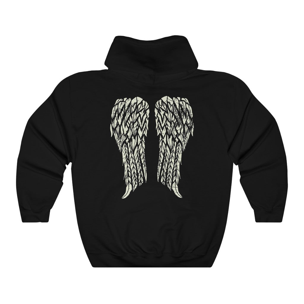 Angel Wings | Unisex | Heavy Blend | Hoodie | Biker Wings | Gothic Angel | Gift