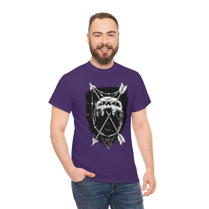 Arrows Through Skull | Unisex | Heavy Cotton | T-Shirt | Gothic | Indigenous | Death