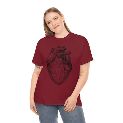 Human Heart | Unisex | Heavy Cotton | T-Shirt | Love | Valentine | Heart | Anatomy | Romance | Love