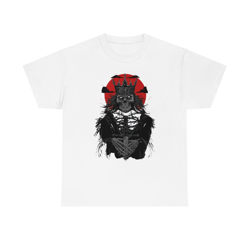 Corpse Skull King | Unisex | Heavy Cotton | T-Shirt | Evil | Scary | Skeleton