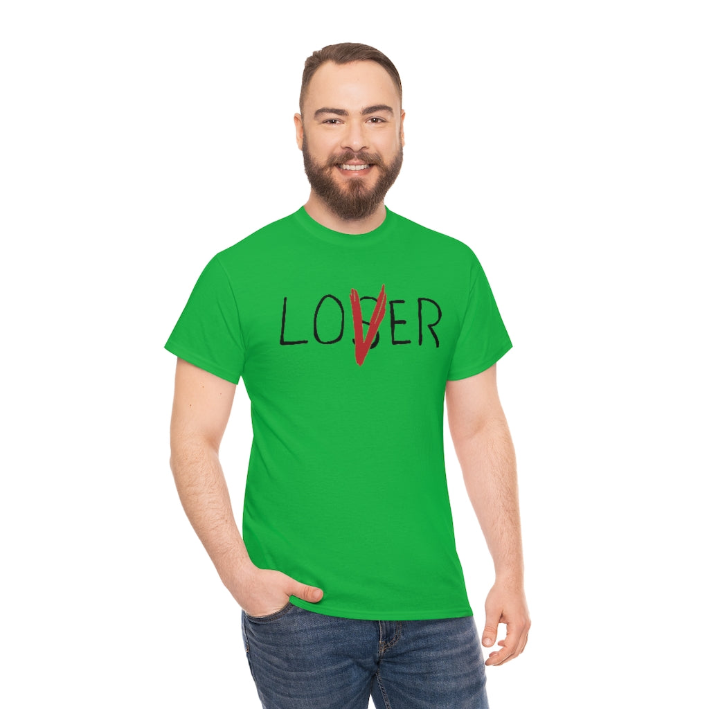 Loser Lover | Unisex | Heavy Cotton | T-Shirt | Horror | Pennywise | Literature | Movie