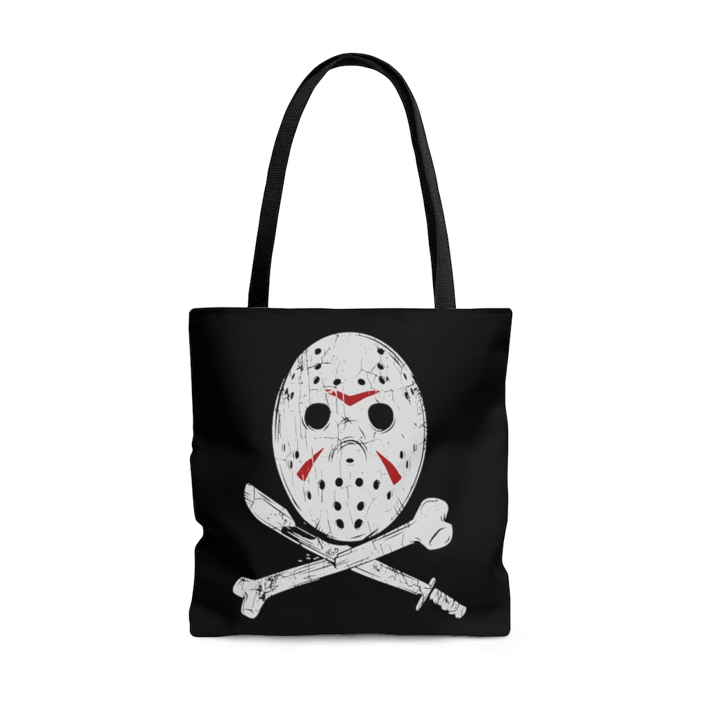 Hockey Mask | Tote Bag | Horror | Friday the 13th | Jason | Halloween | Gift