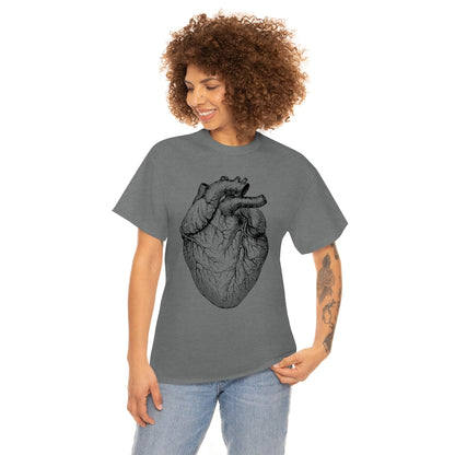 Human Heart | Unisex | Heavy Cotton | T-Shirt | Love | Valentine | Heart | Anatomy | Romance | Love