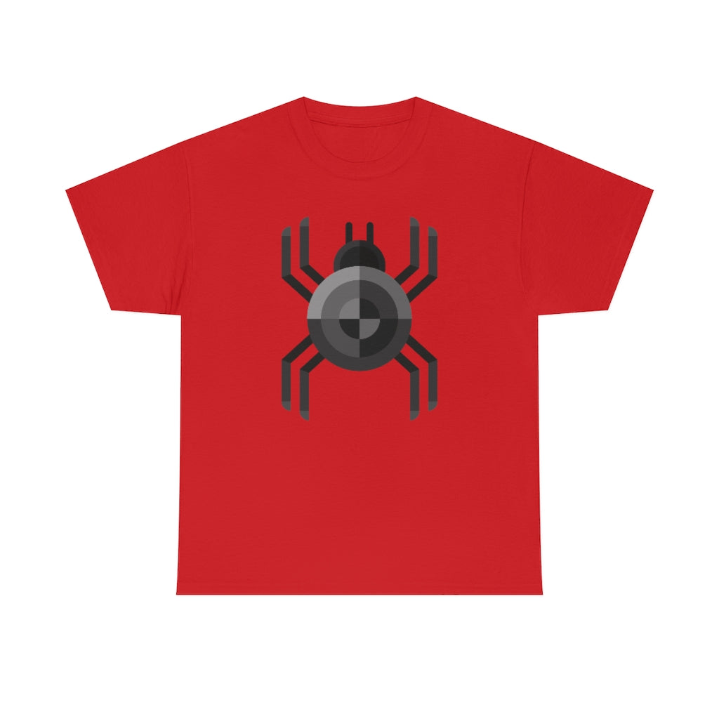 Black Spider | Unisex | Heavy Cotton | T-Shirt | Geometric | Arachnid