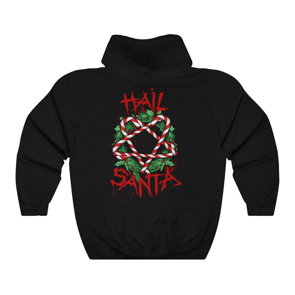 Hail Santa | Unisex | Heavy Blend | Hoodie | Christmas | Pentagram | Horror | Gift