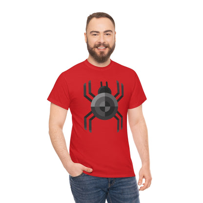 Black Spider | Unisex | Heavy Cotton | T-Shirt | Geometric | Arachnid