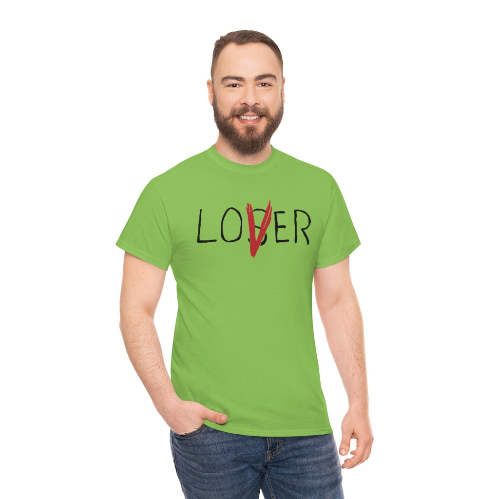 Loser Lover | Unisex | Heavy Cotton | T-Shirt | Horror | Pennywise | Literature | Movie