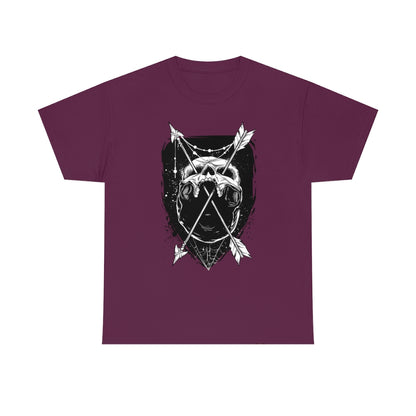 Arrows Through Skull | Unisex | Heavy Cotton | T-Shirt | Gothic | Indigenous | Death