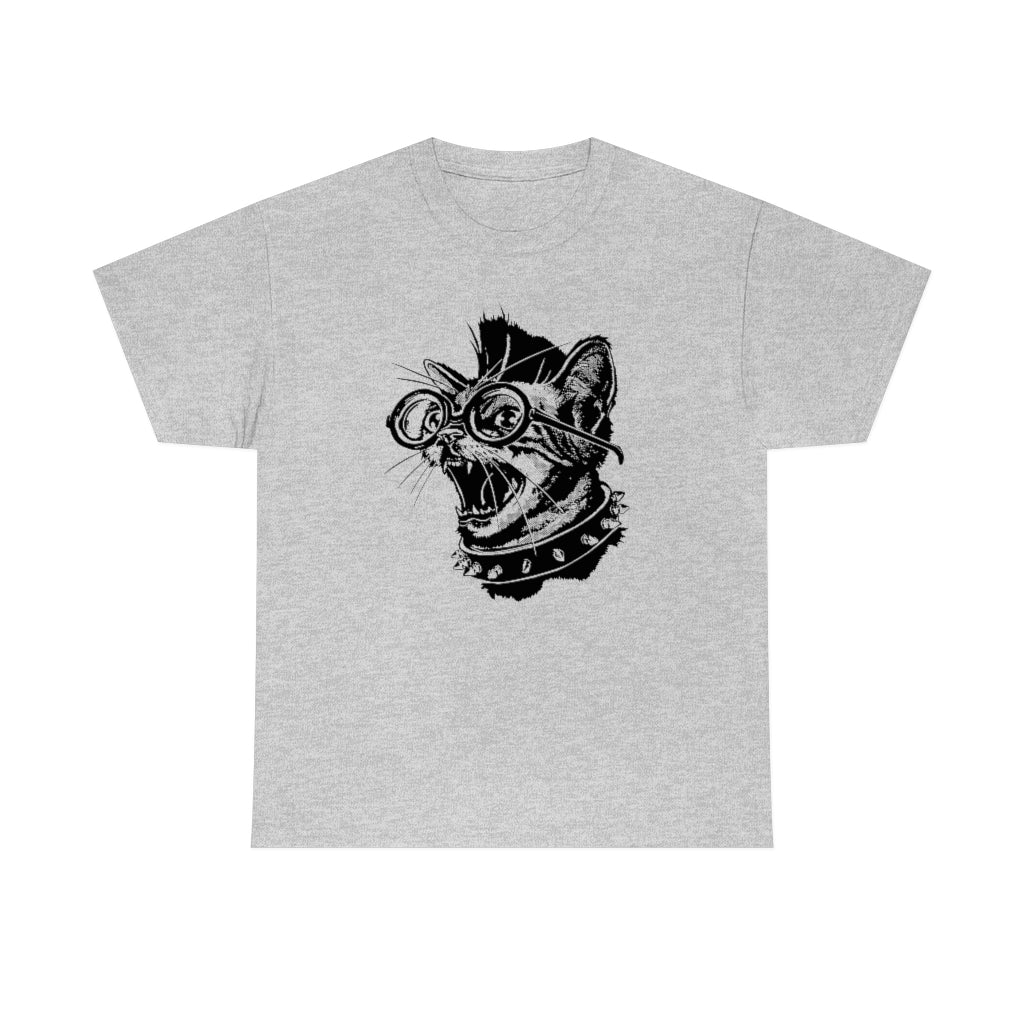 Punk Rock Cat | Unisex | Heavy Cotton | T-Shirt | Punk Music | Cat Lover