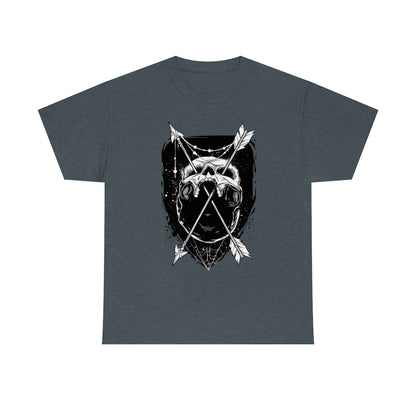 Arrows Through Skull | Unisex | Heavy Cotton | T-Shirt | Gothic | Indigenous | Death