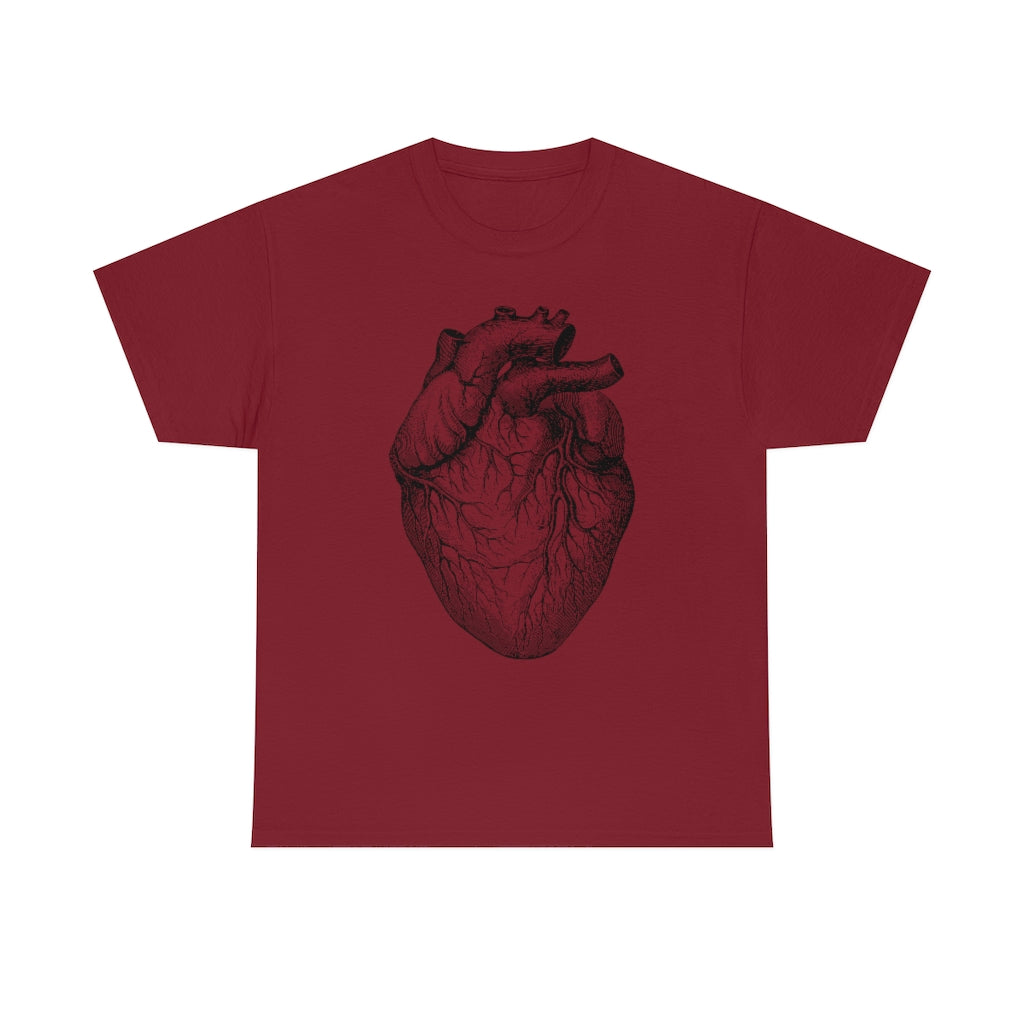 Human Heart | Unisex | Heavy Cotton | T-Shirt | Love | Valentine | Heart | Anatomy | Romance | Love