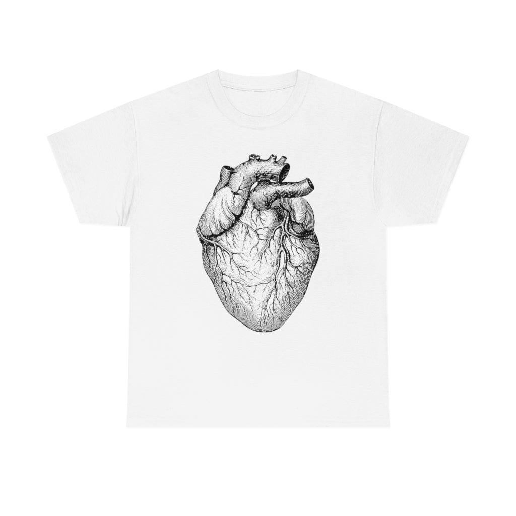 Human Heart | Unisex | Heavy Cotton | T-Shirt | Love | Valentine | Heart | Anatomy | Romance | Love